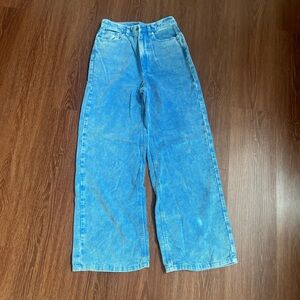 BDG Blue Wide-Leg Corduroy Jeans